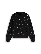 Sélectionné, Sweat ample avec broderie par Tom Tailor, noires