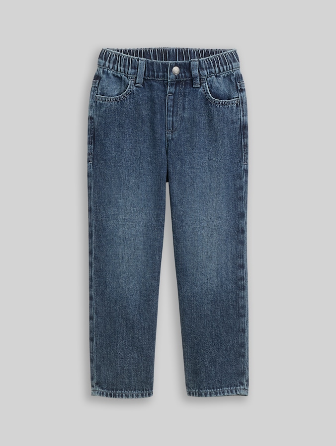 Baggy Fit jeans by Mini Boys, Clean Dark Stone Blue Denim