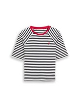 Ausgewählt, T-Shirt mit Streifenmuster von Tom Tailor, blau