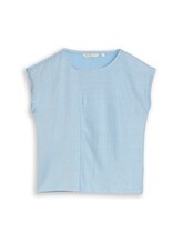 Nicht ausgewählt, Loose Fit T-Shirt mit Streifenmuster von Tom Tailor, blau