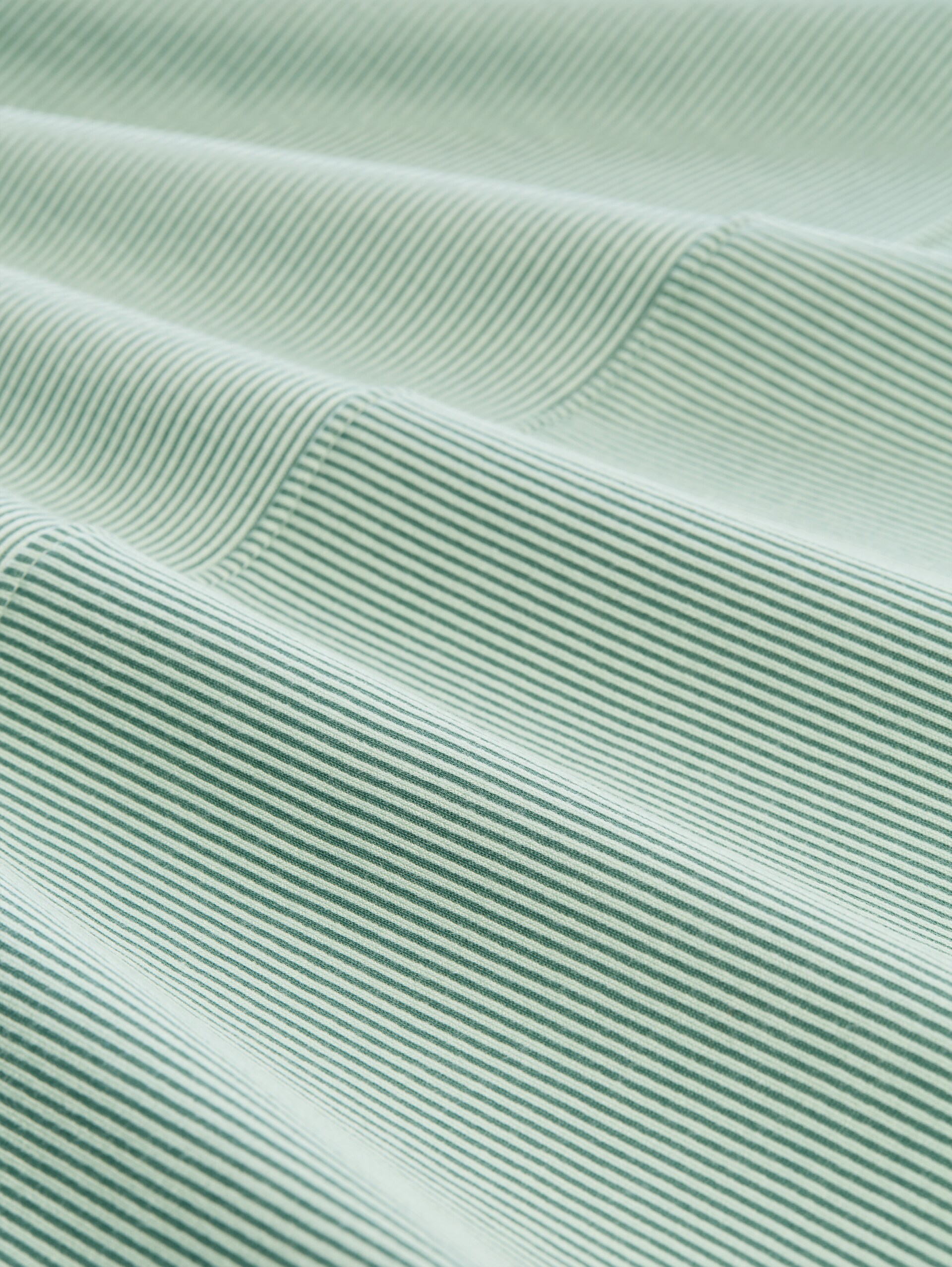 Loose-fit T-shirt with a striped pattern - small tonal matchagreen stripe - Material view