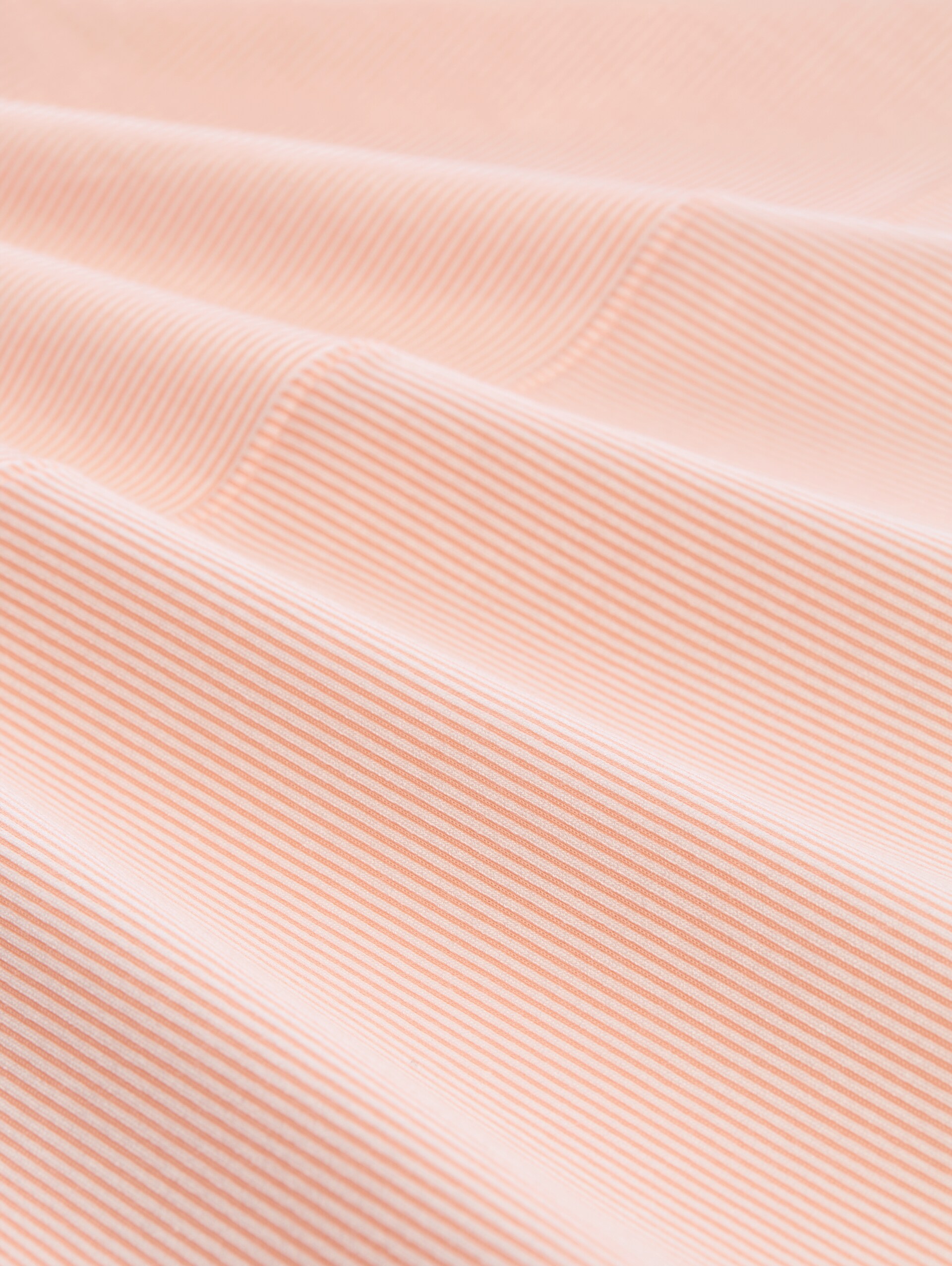 Loose Fit T-Shirt mit Streifenmuster - small apricot white stripe - Material-Ansicht
