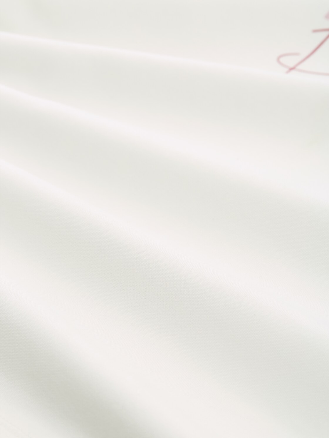 T-Shirt mit Schriftzug - Whisper White - Material-Ansicht