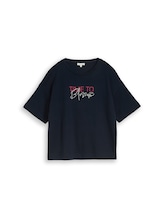 Ausgewählt, T-Shirt mit Schriftzug von Tom Tailor, blau