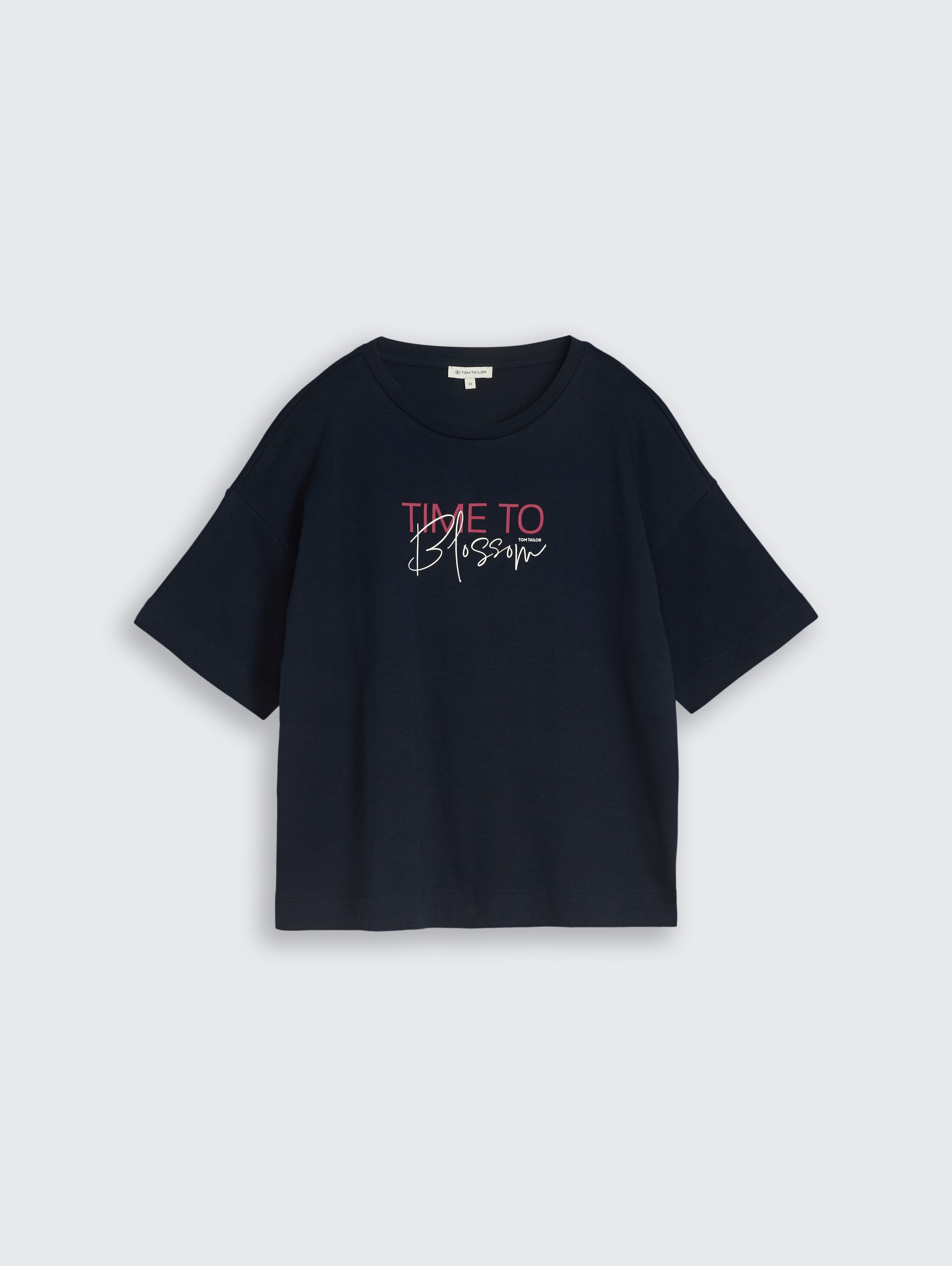 T-shirt met opschrift - sky_captain_blue_1 - 