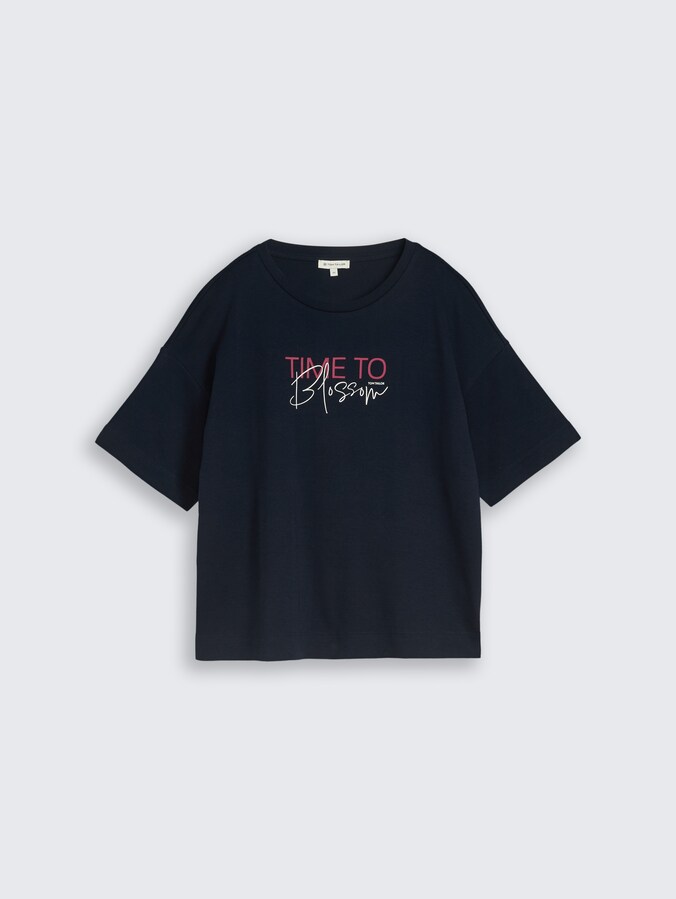 T-Shirt mit Schriftzug von Women, sky captain blue