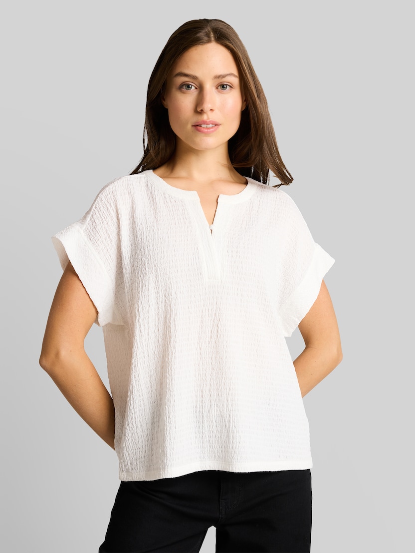Crinkle T-Shirt von Women, Whisper White