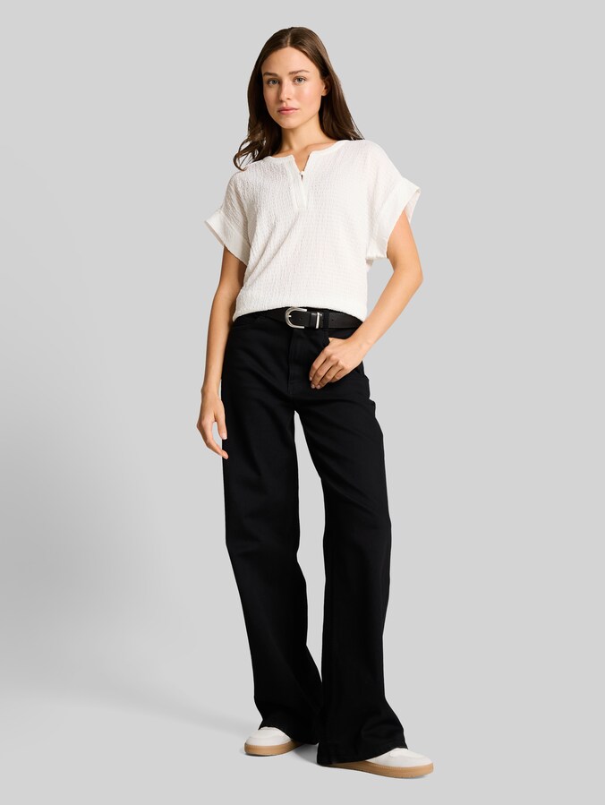 Crinkle T-Shirt von Women, Whisper White