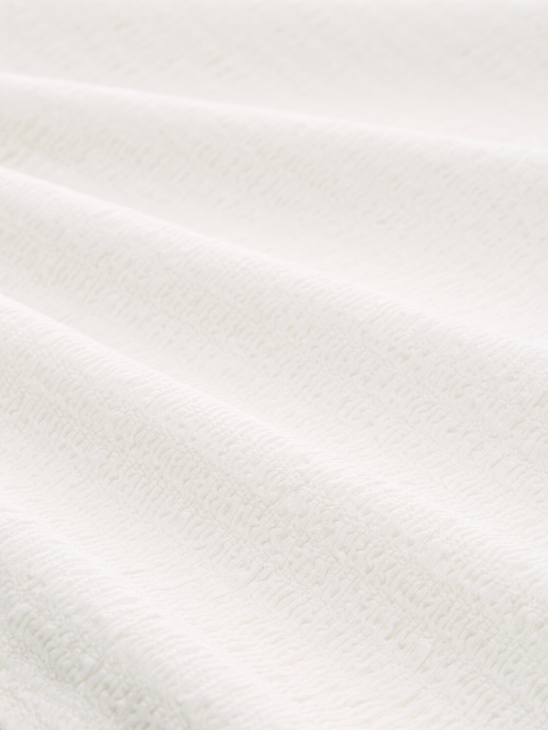 Crinkle T-Shirt - Whisper White - Material-Ansicht