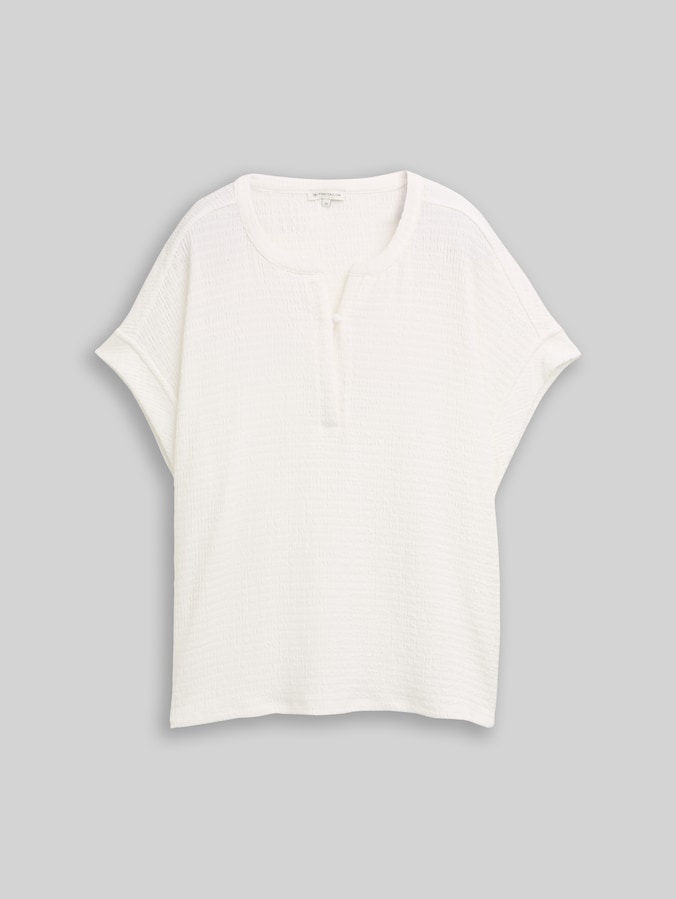 Crinkle T-shirt by Women, Whisper White