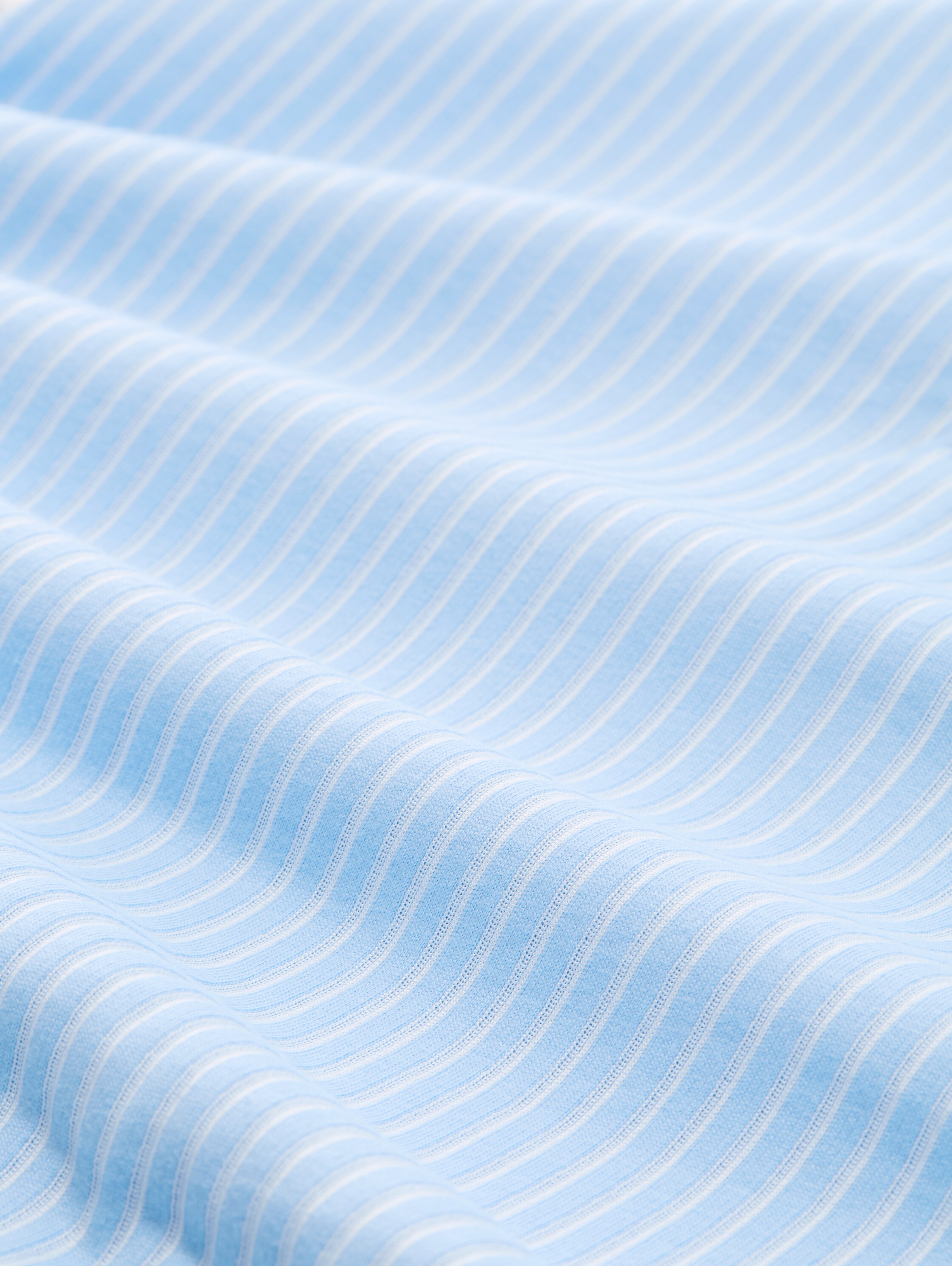 Blusenshirt mit Streifenmuster - blue white thin stripe - Material-Ansicht