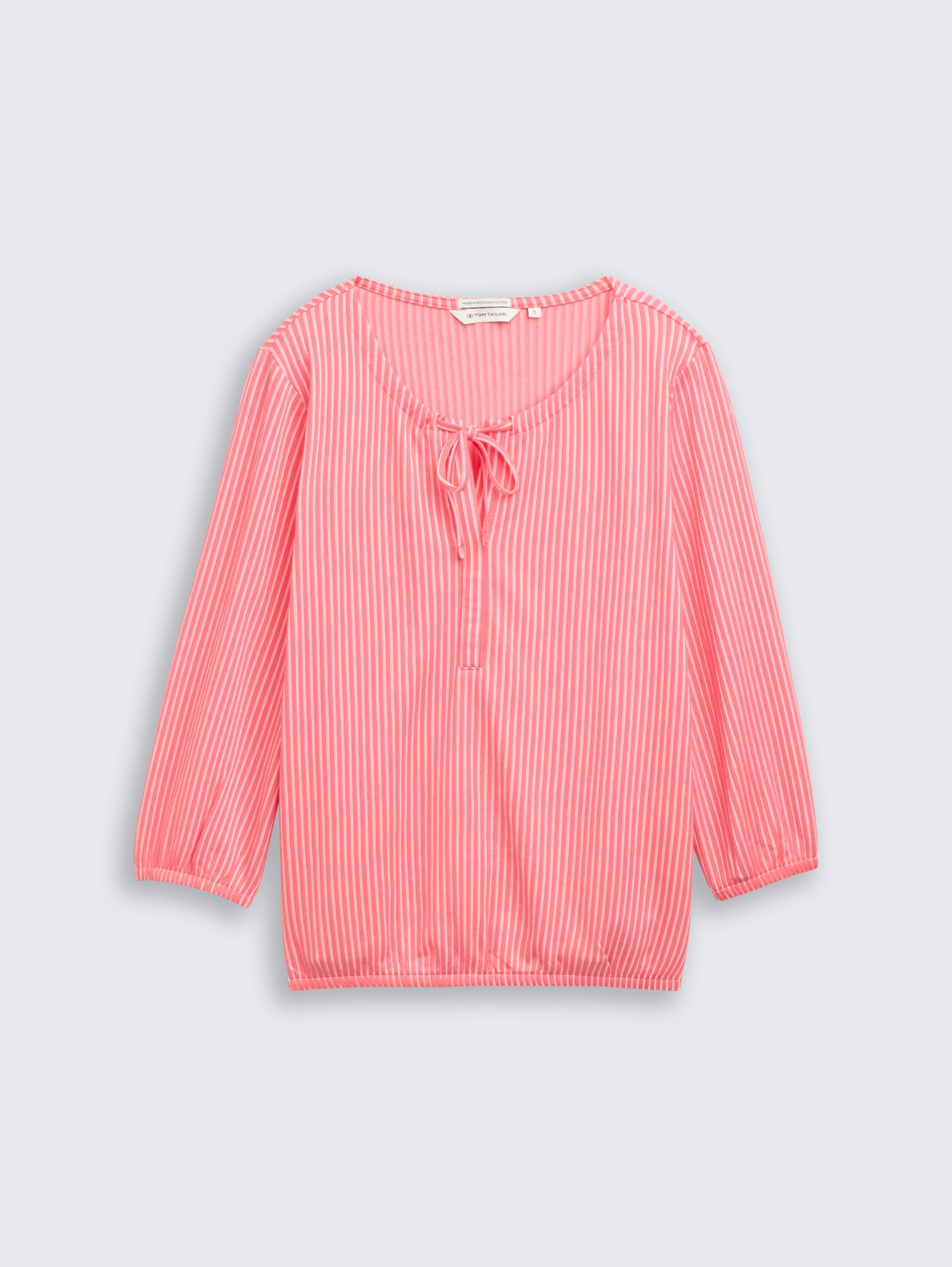 Blusenshirt mit Streifenmuster - soft coral pink white stripe - Vorder-Produkt-Ansicht