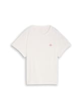 Nicht ausgewählt, T-Shirt mit Stickerei von Tom Tailor, weiß