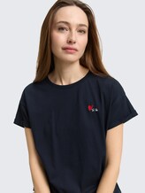 T-shirt avec broderie - sky captain blue - Vue détaillée du modèle