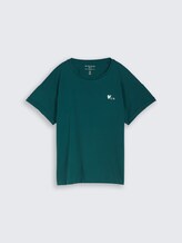 T-shirt avec broderie - Deep Meadow Green - Vue de face du produit