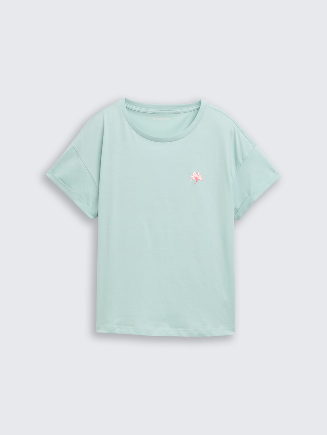 T-Shirt mit Stickerei - blue haze - Vorder-Produkt-Ansicht