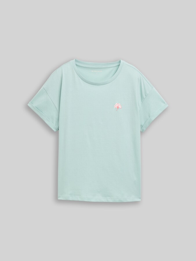 T-Shirt mit Stickerei von Women, blue haze