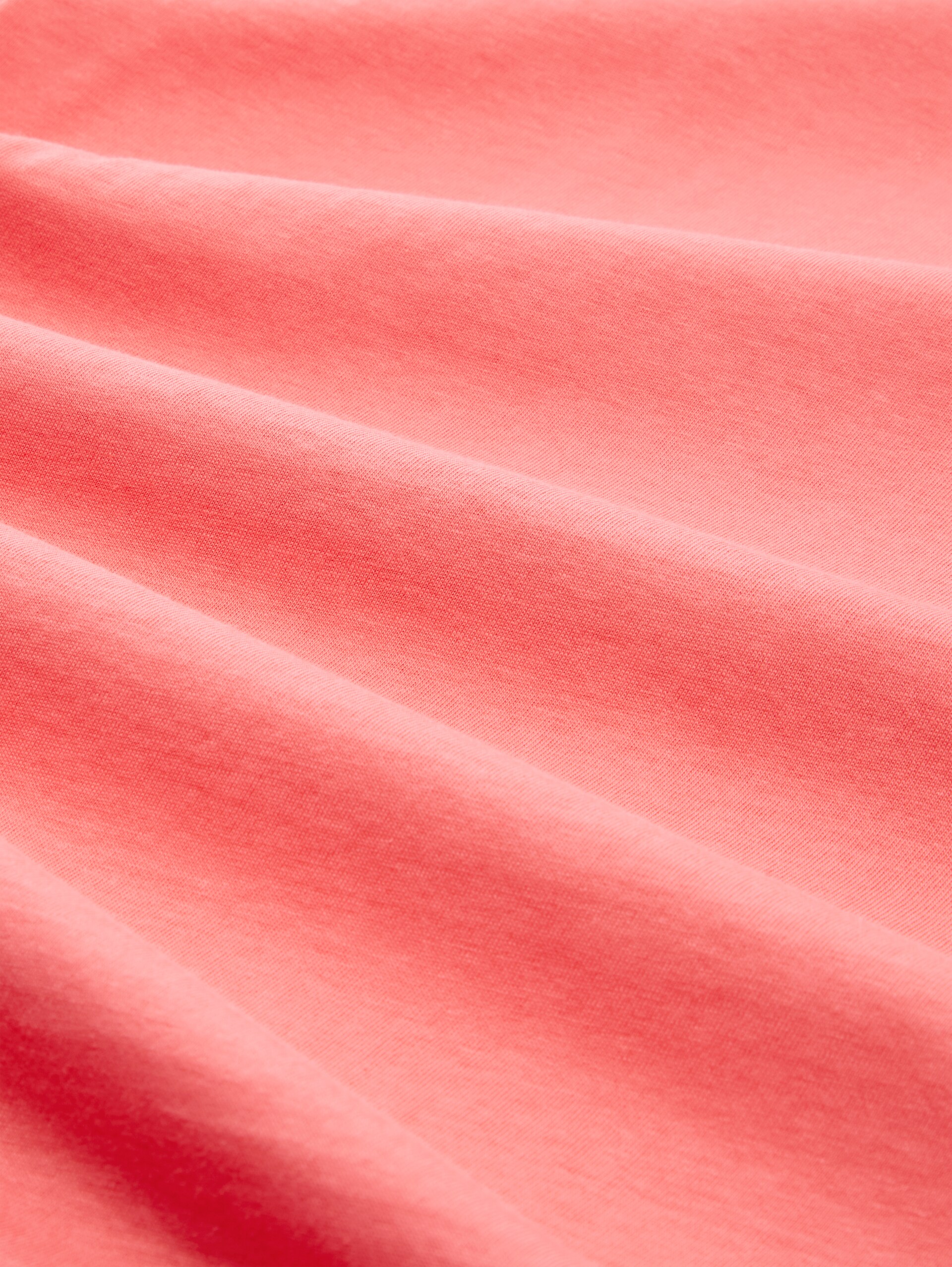 T-shirt with embroidery - soft coral pink - Material view