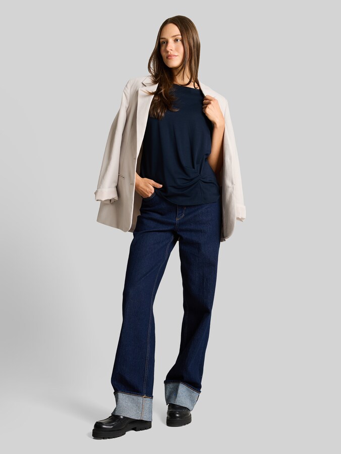 T-Shirt mit Knotendetail von Women, sky captain blue
