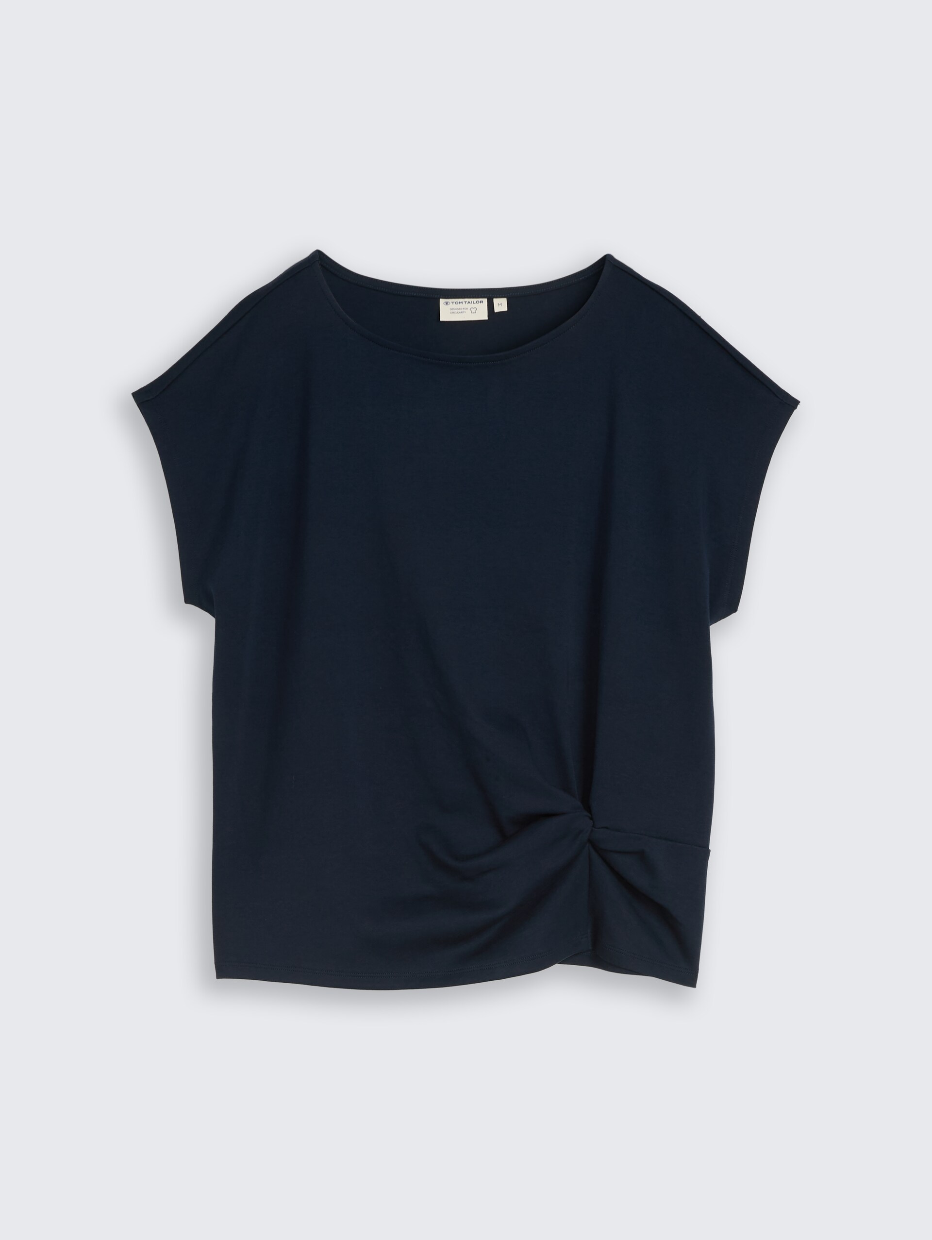 T-Shirt mit Knotendetail - sky captain blue - Vorder-Produkt-Ansicht