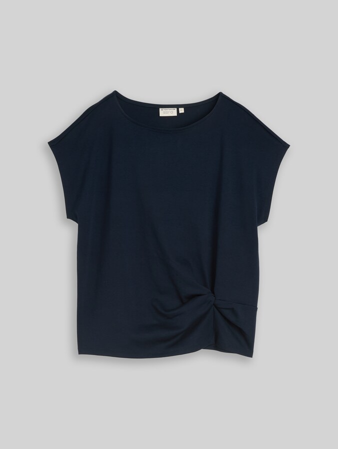 T-shirt with knot detail by Women, sky captain blue