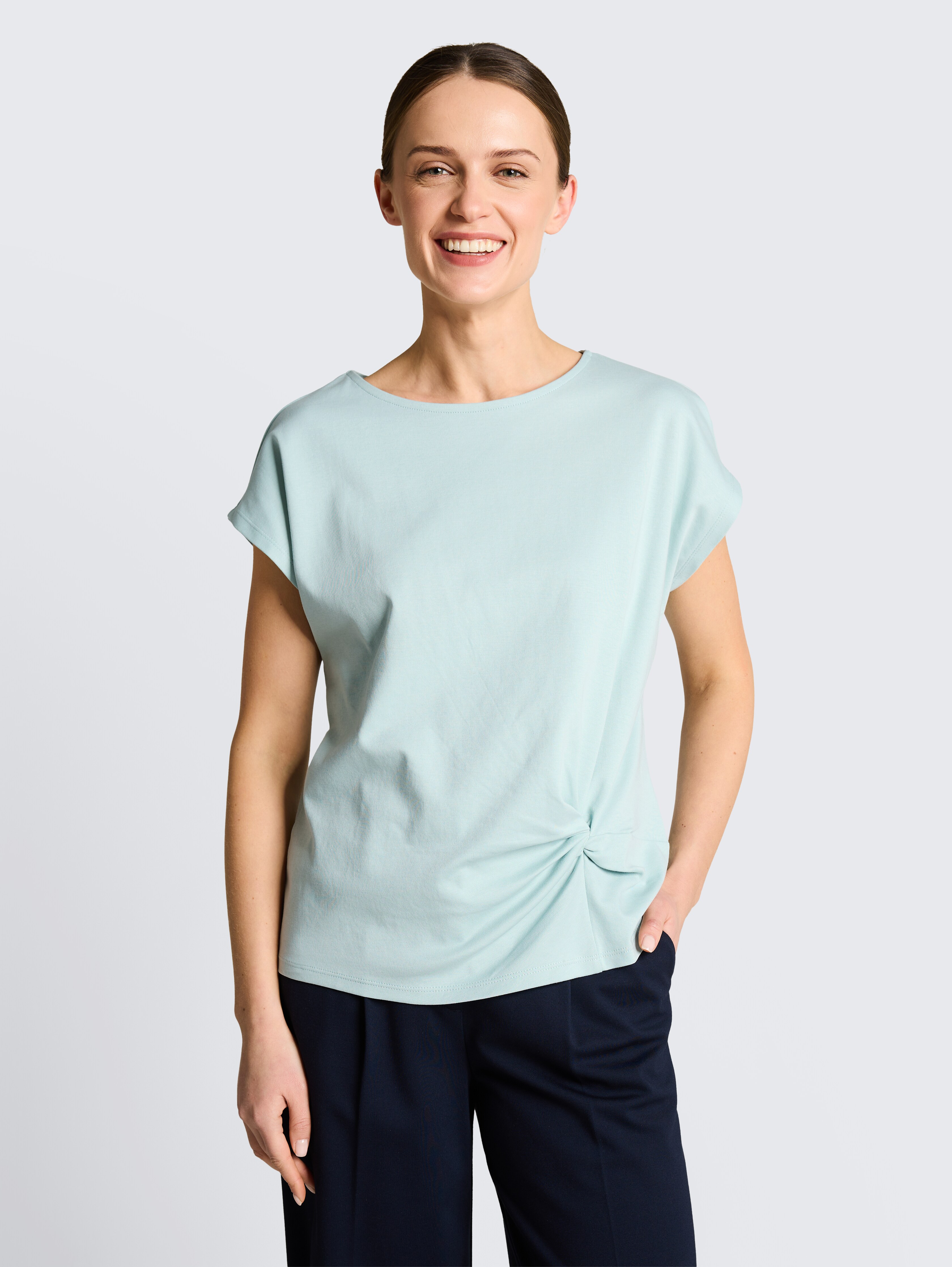 T-Shirt mit Knotendetail von Women, blue haze