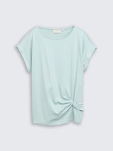 T-shirt avec détails noués - blue haze - Vue de face du produit