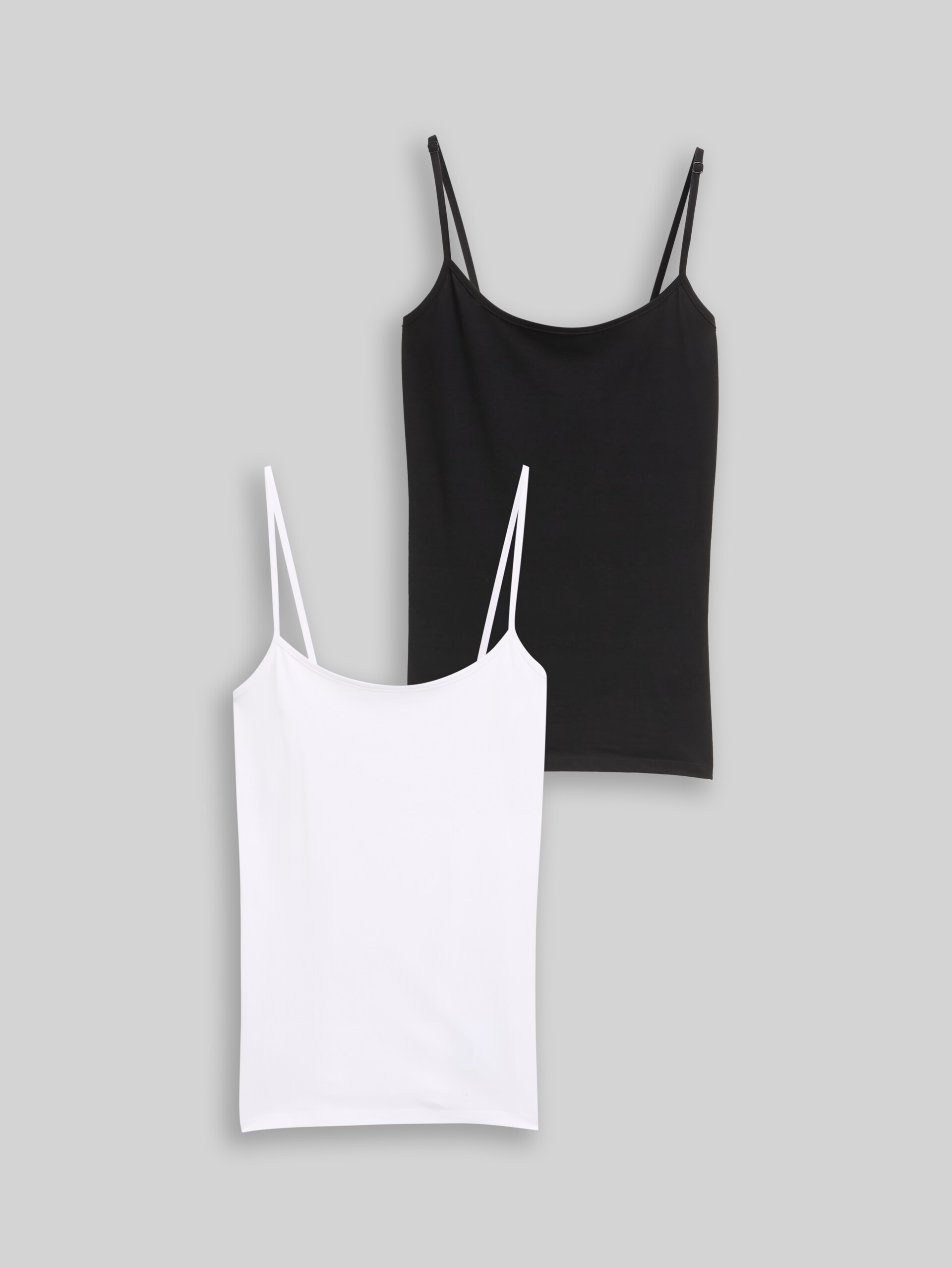 Basic Top im 2er-Pack - deep black - Vorder-Produkt-Ansicht