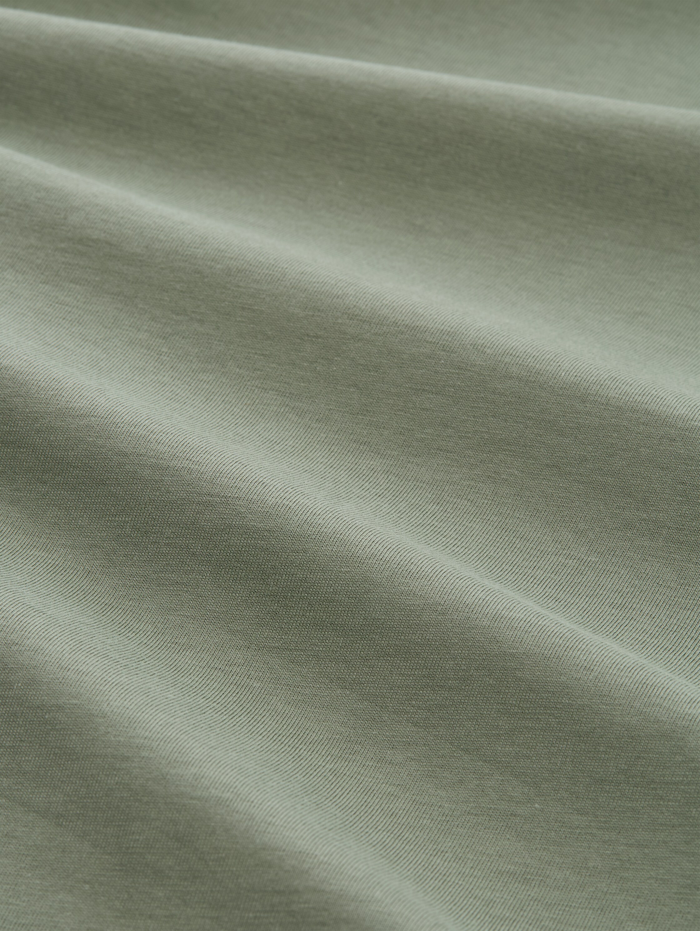 Relaxed Fit T-Shirt aus Baumwolle - Sea Spray - Material-Ansicht