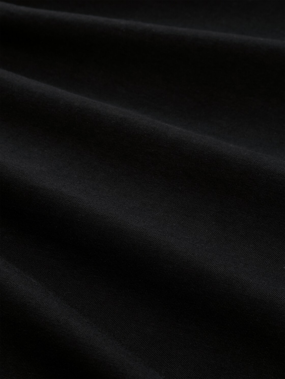 Relaxed Fit T-Shirt aus Baumwolle - Black - Material-Ansicht