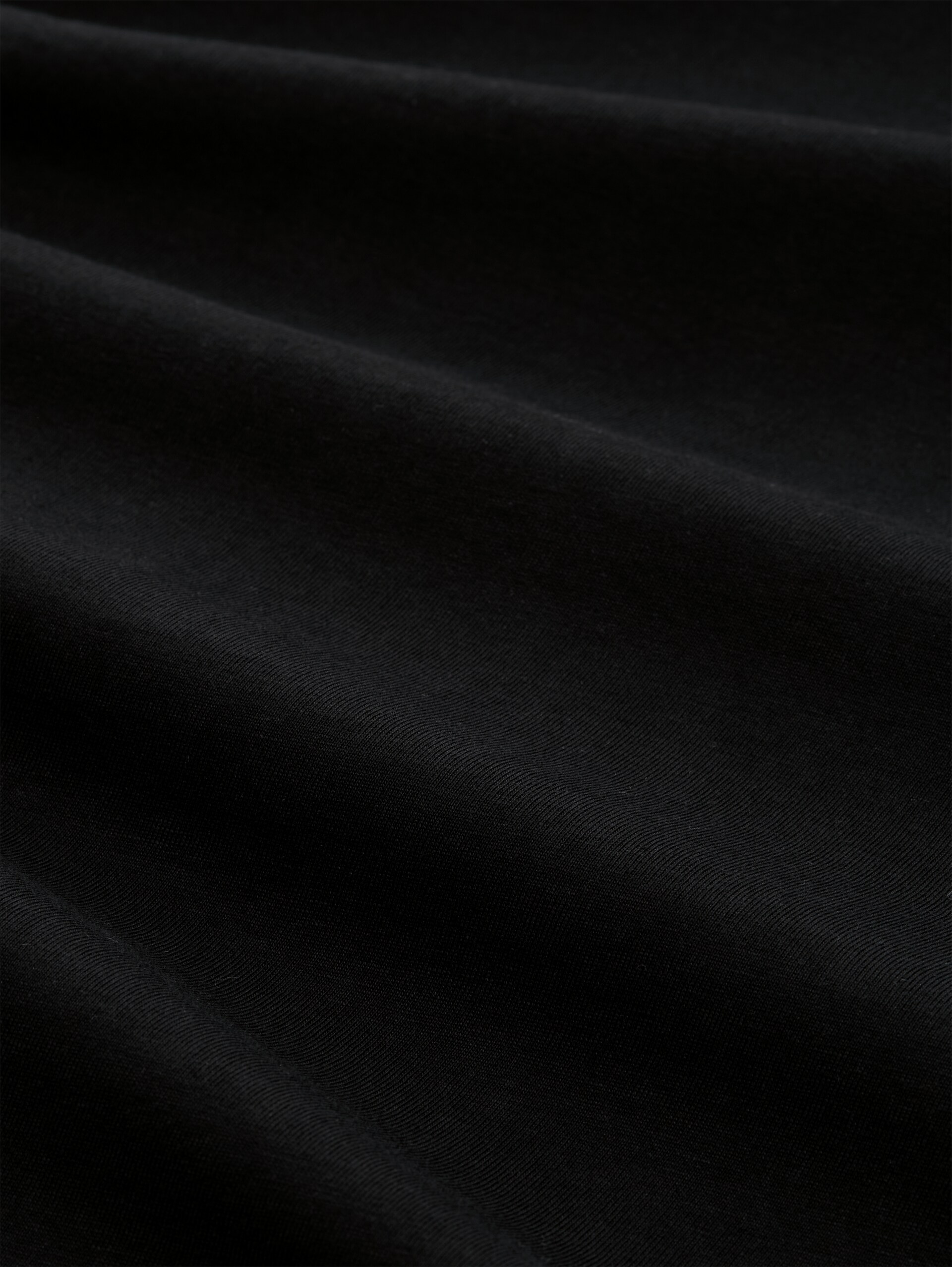 Relaxed Fit T-Shirt aus Baumwolle - Black - Material-Ansicht