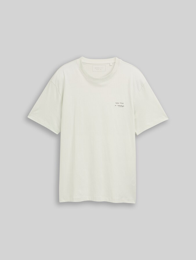 Relaxed Fit T-Shirt aus Baumwolle von Denim Male, frozen light mint
