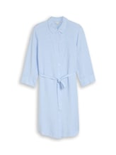 Ausgewählt, Plus Size - Blusenkleid mit Leinenanteil von Tom Tailor, blau