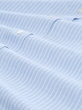 Plus Size - Robe chemisier avec une partie en lin - fjord blue irregular stripe - Vue de la matière