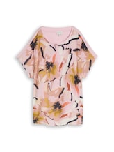 Nicht ausgewählt, Plus Size - T-Shirt im Material-Mix von Tom Tailor, rosa