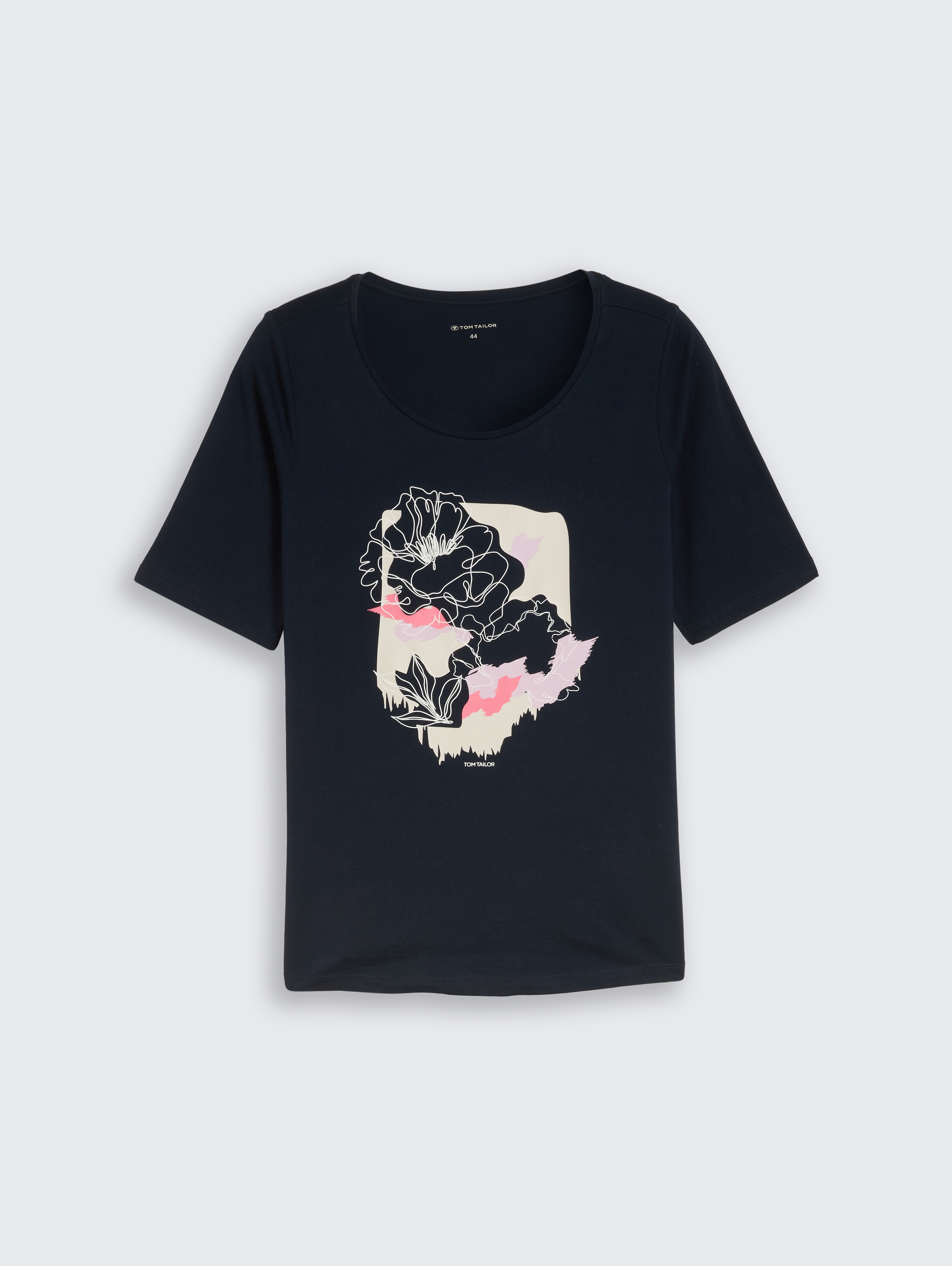 Plus Size - T-shirt with print by Women Plus Size, sky captain blue