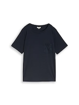 Nicht ausgewählt, Plus Size - Boxy Fit T-Shirt mit Brusttasche von Tom Tailor, blau