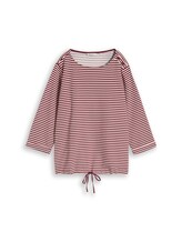 Niet geselecteerd, Plus Size - T-shirt met lange mouwen en knoopdetails door Tom Tailor, rood