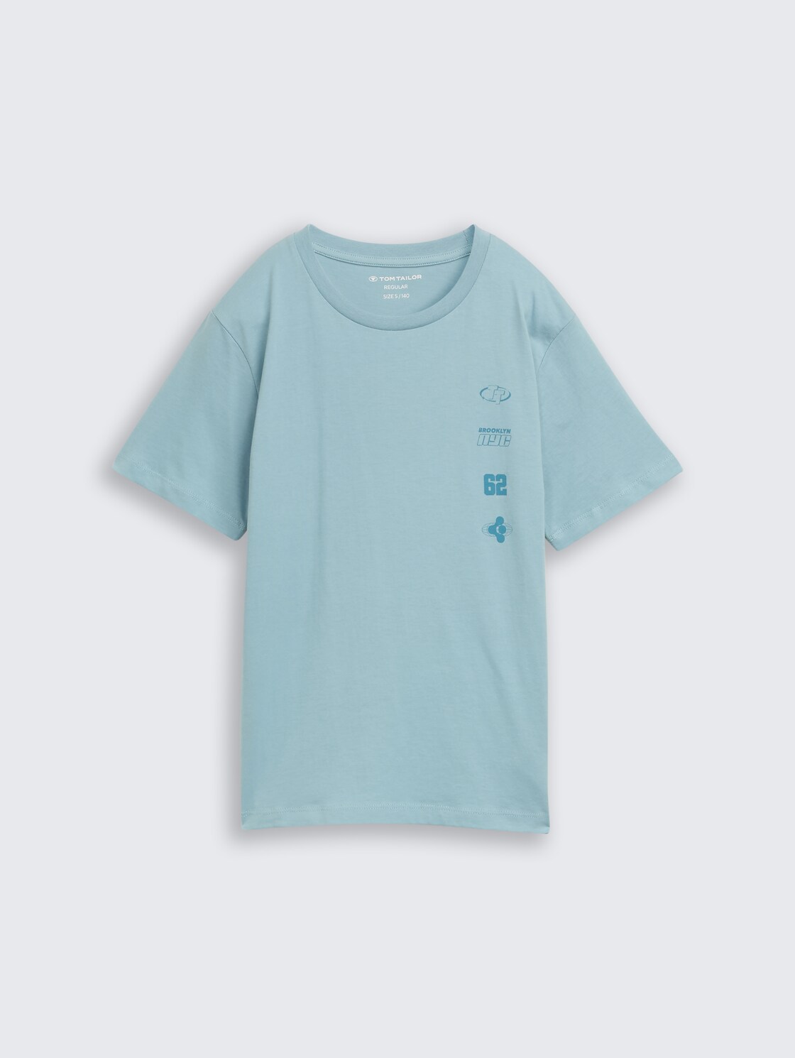 T-Shirt mit Print - light teal - Vorder-Produkt-Ansicht