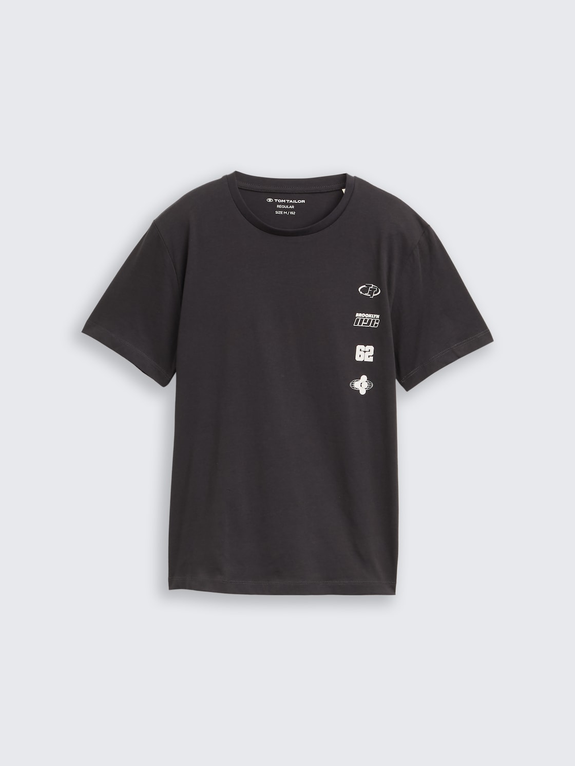 T-shirt with print - coal grey - Front product view