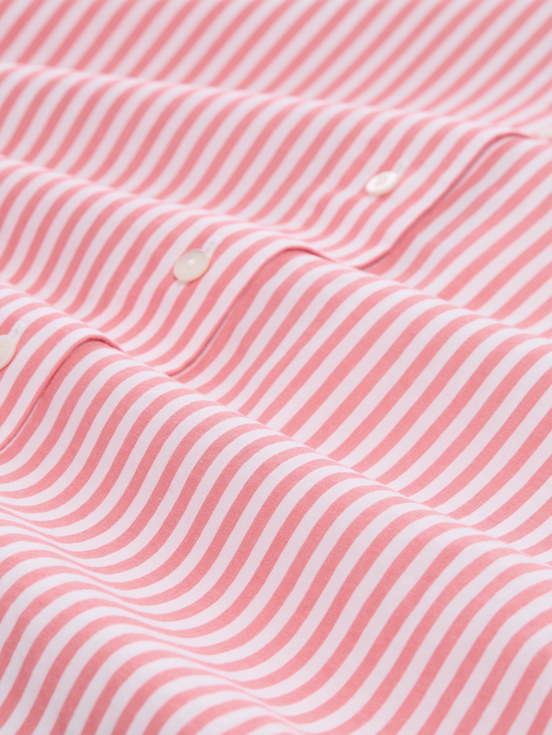 Plus Size - Overhemdblouse met streepjesmotief - soft coral white thin stripe - Materiaalweergave