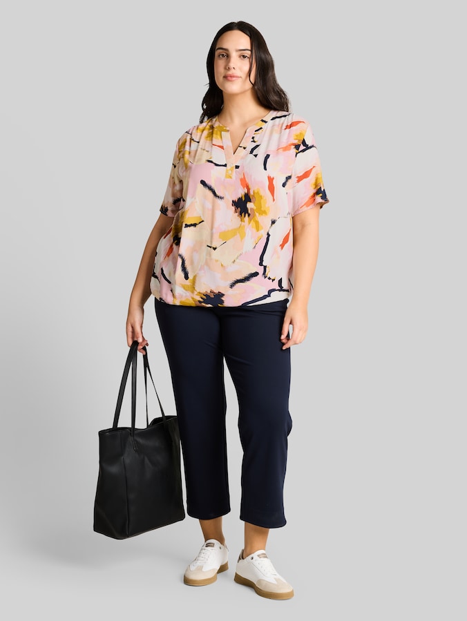 Plus Size - Chemisier à motifs par Women Plus Size, big abstract flower print