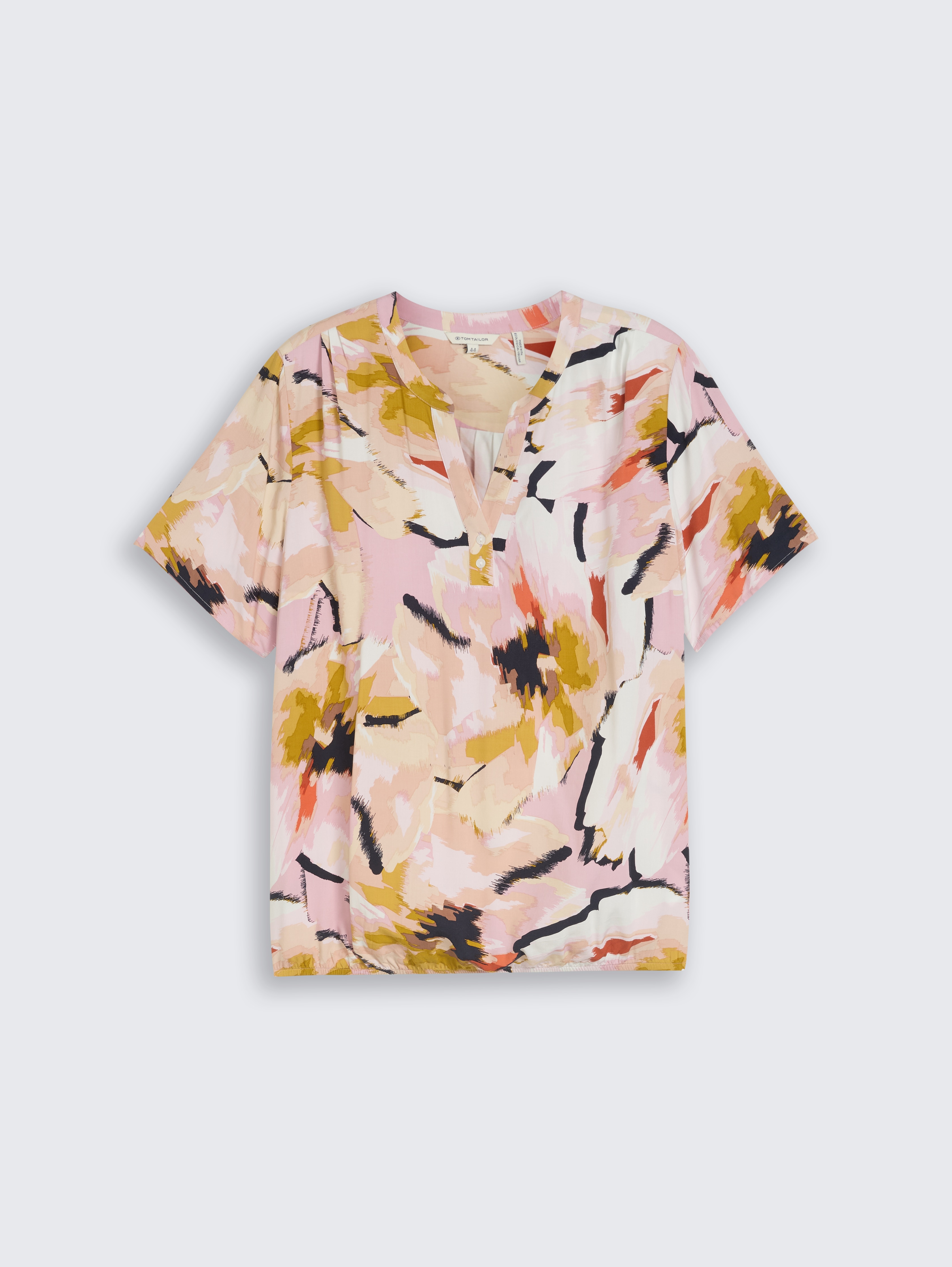 Plus Size - Blouse met patroon door Women Plus Size, big abstract flower print