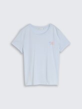 T-shirt avec broderie - mountain sky blue - Vue de face du produit