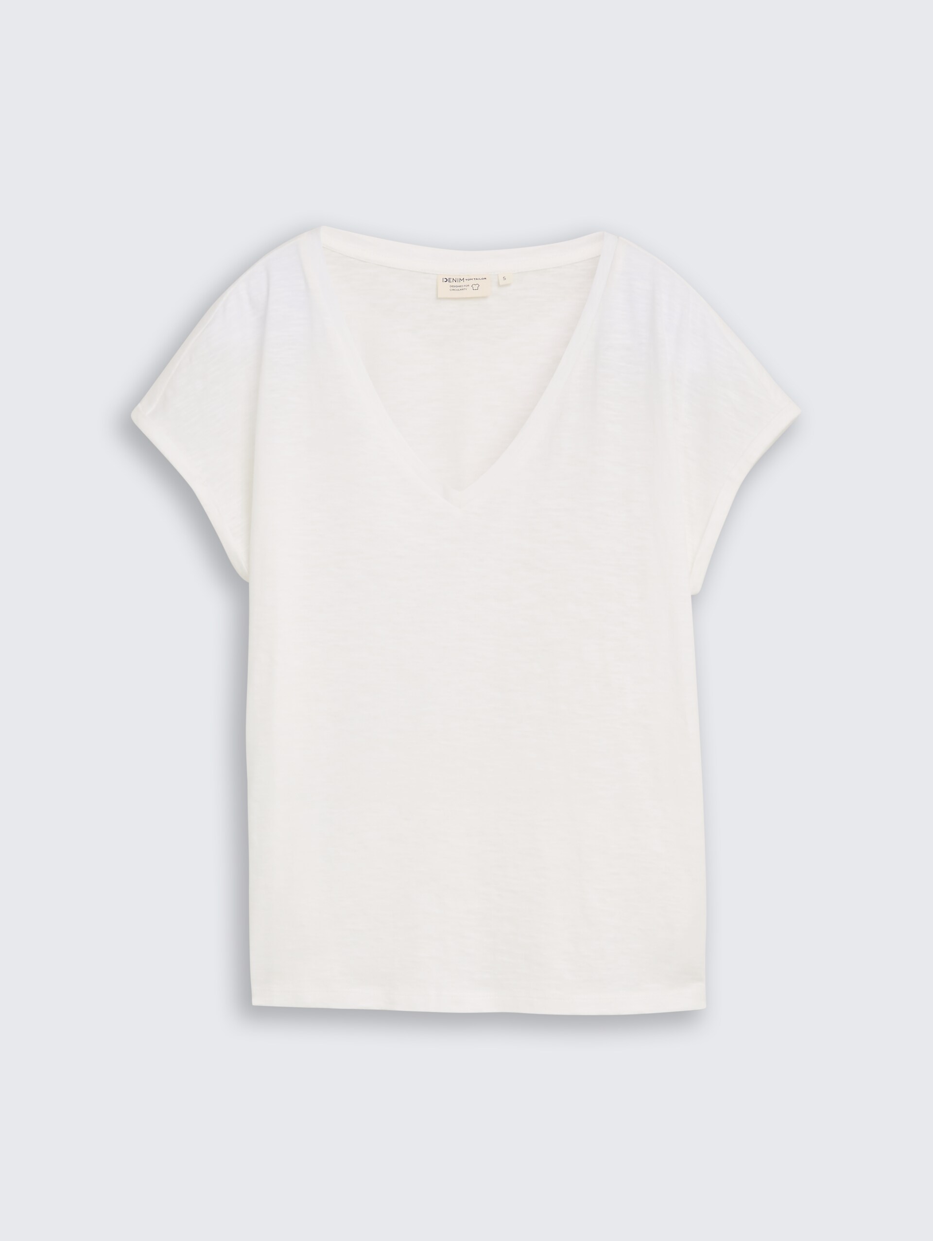 T-shirt van katoen - off white - Product vooraanzicht