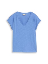 Niet geselecteerd, T-shirt van katoen door Tom Tailor, blauw