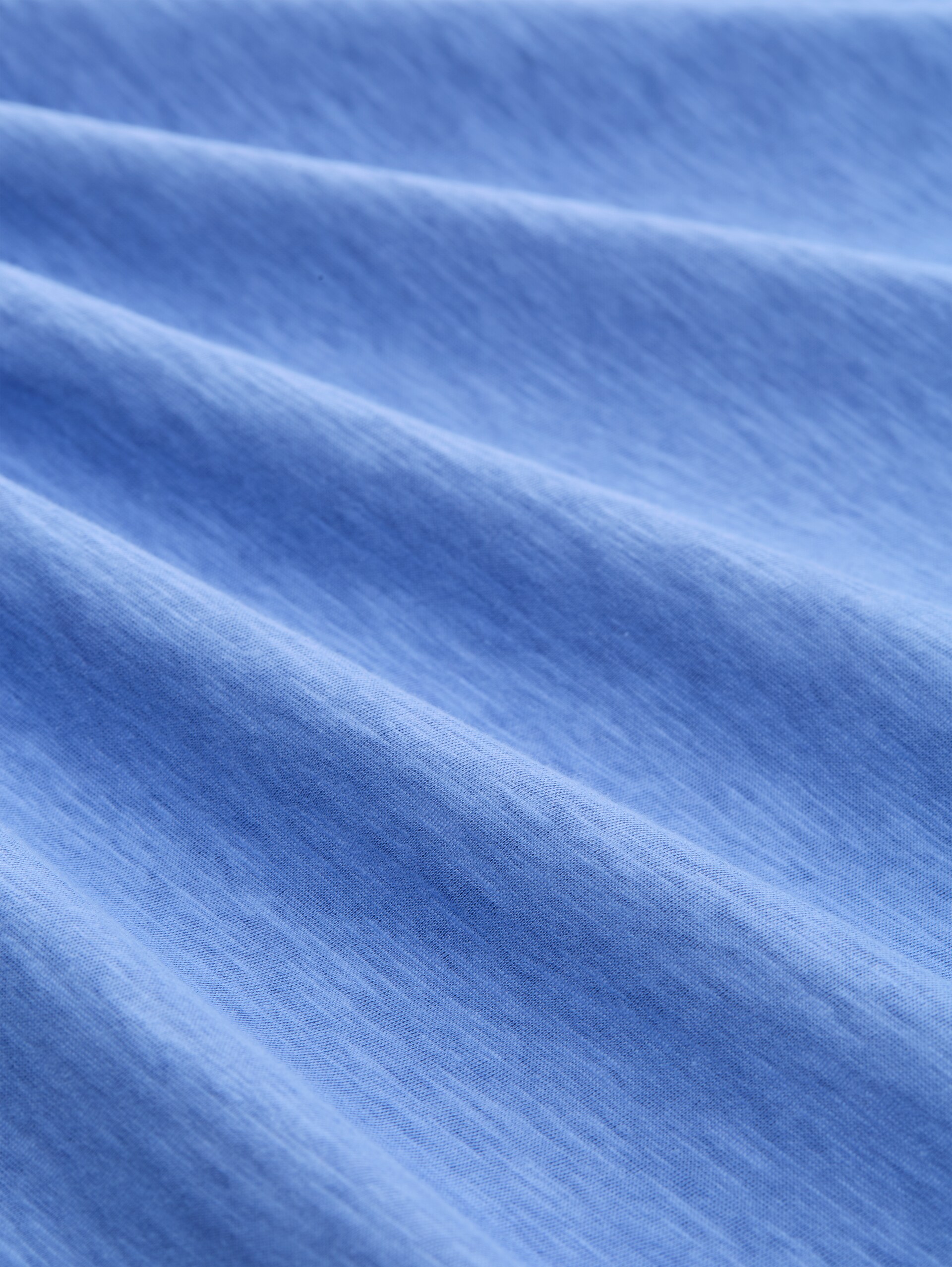 T-shirt van katoen - Bonnet Blue - Materiaalweergave