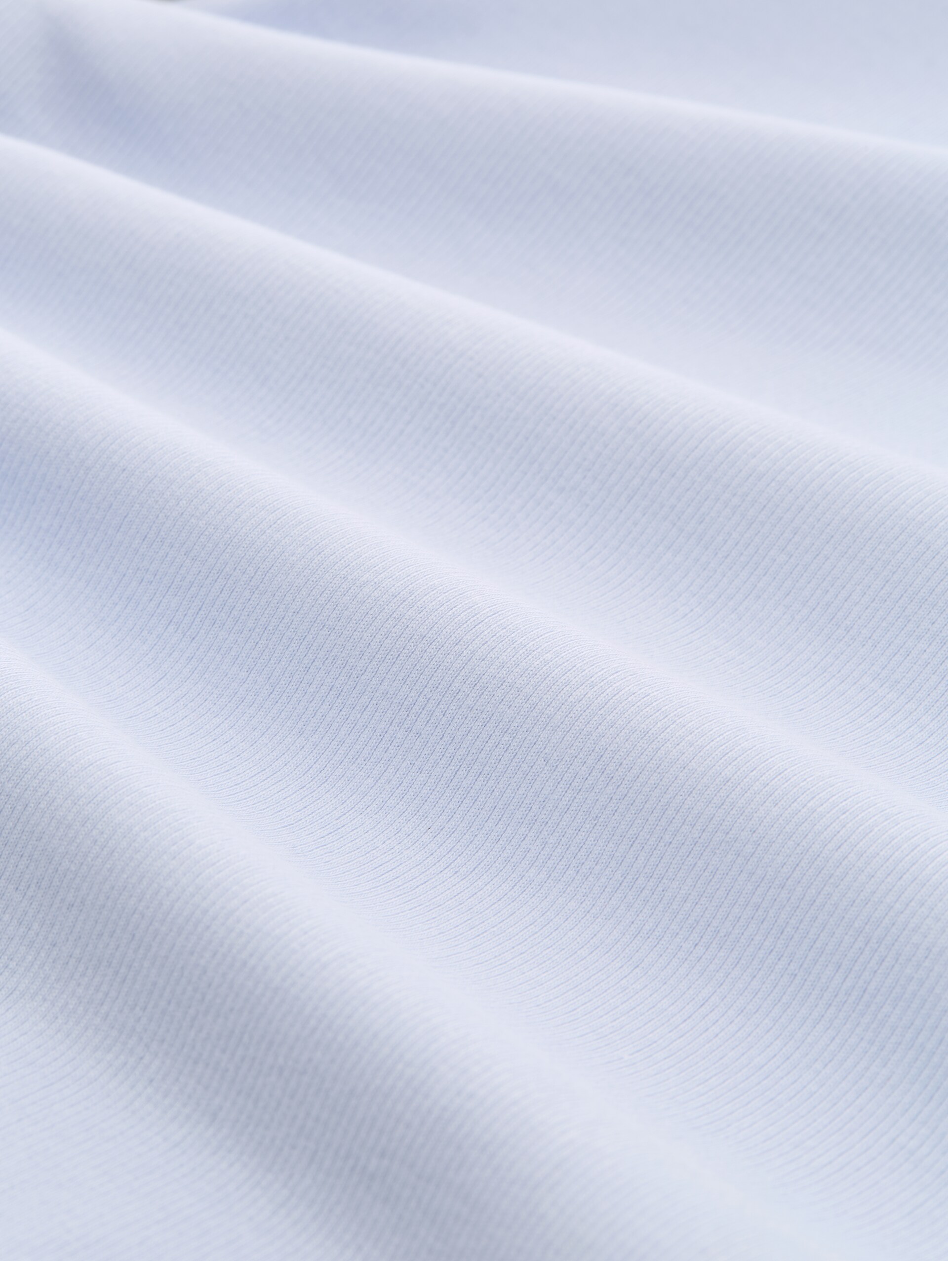Slim fit T-shirt met ribbelstructuur - mountain sky blue - Materiaalweergave