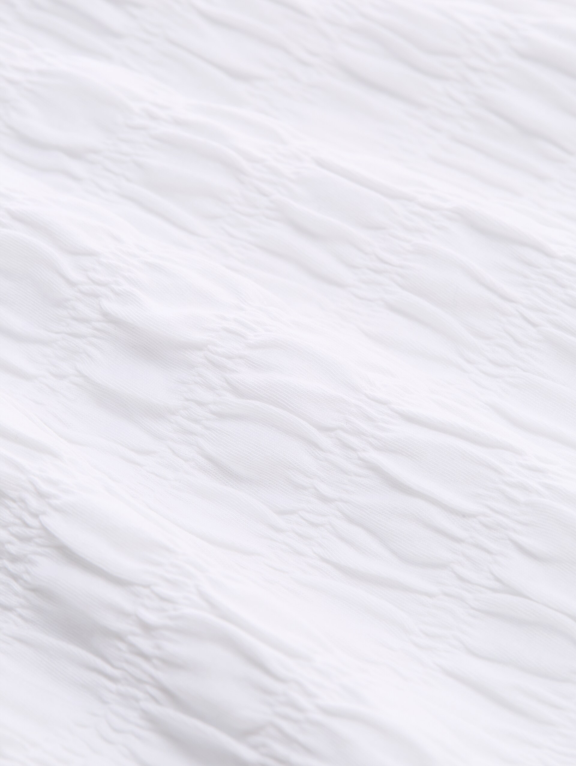 Gesmokte top met stretch - White - Materiaalweergave