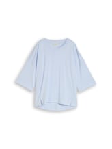 Sélectionné, T-shirt Boxy Fit en coton par Tom Tailor, bleu